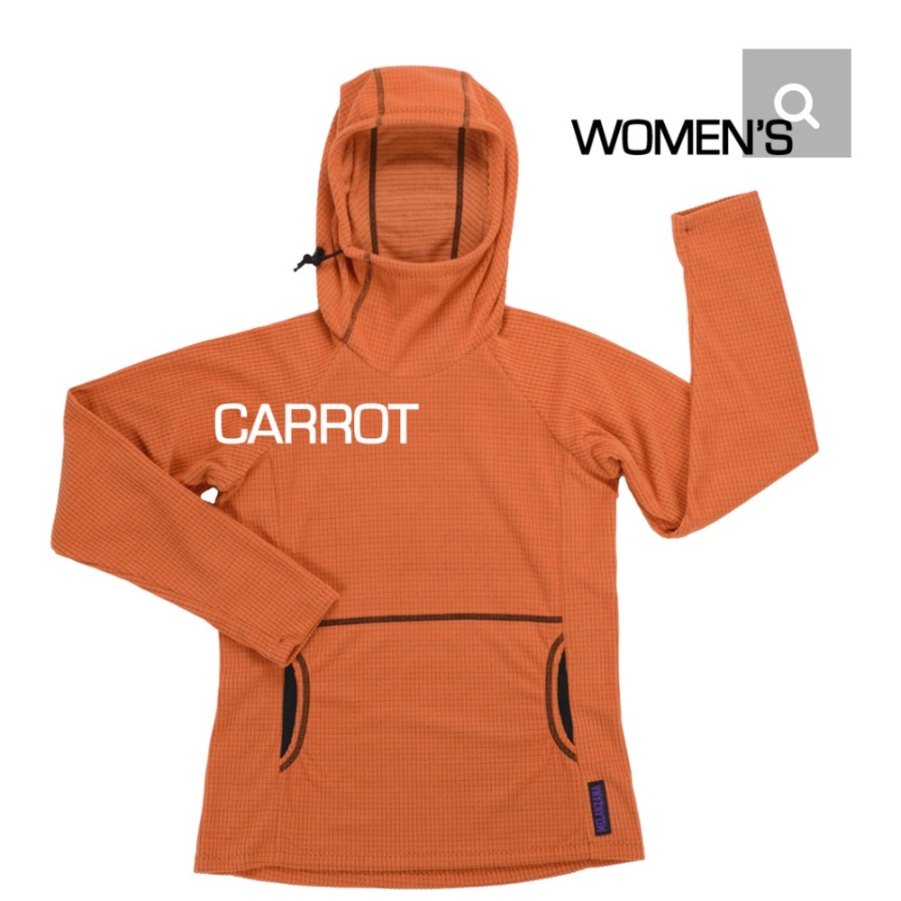 Melanzana Micro Grid Hoodie V2 - Carrot - NEW!